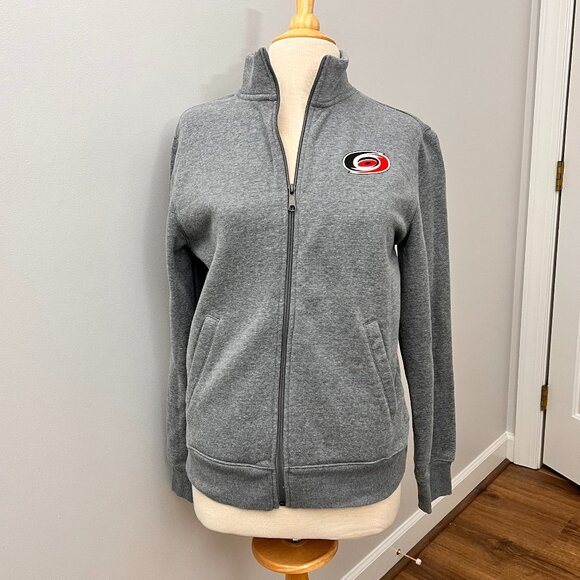NHL Carolina Hurricanes Gray Zip Sweatshirt Jacket Sz XS - Picture 1 of 12
